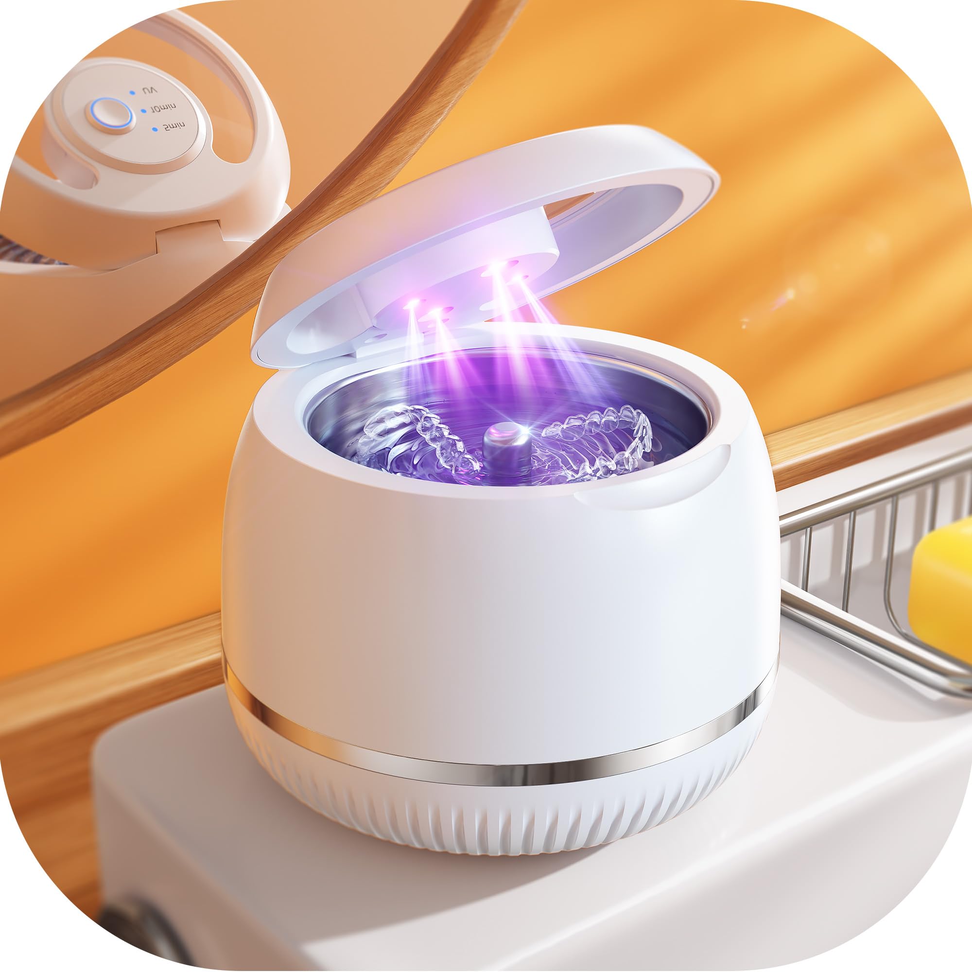 Beser ultrasonic retainer cleaner, 200ml tank